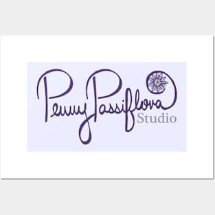 Penny Passiflora Purple Flower Artist Local Business Posters and Art